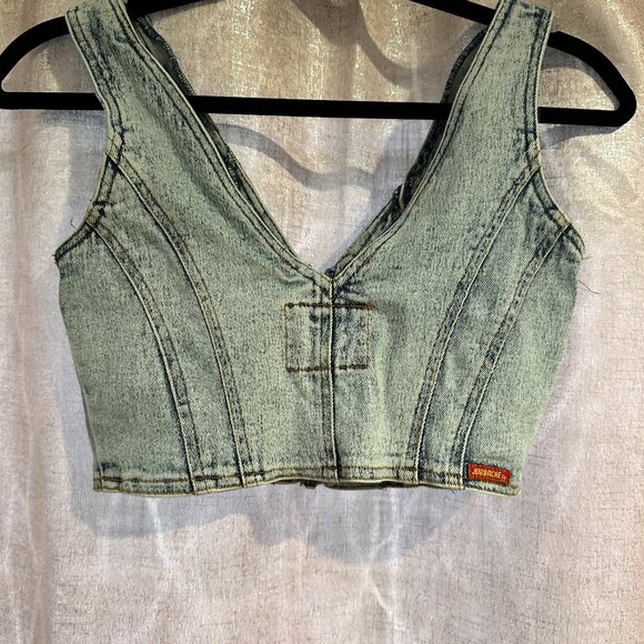 Jordache Denim Crop Top - Size Small - Picture 2 of 3